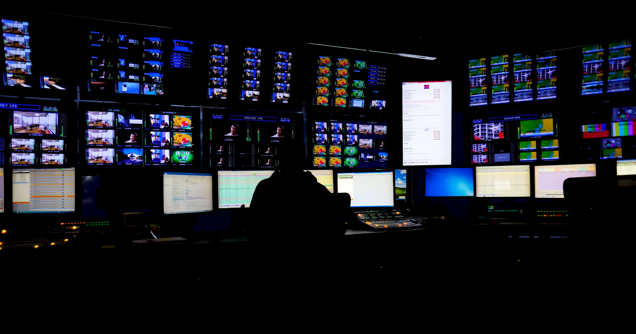 Master control room screen